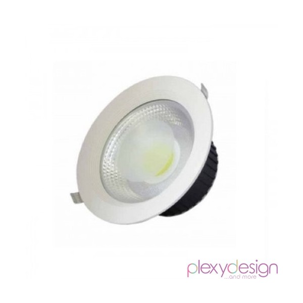 Faretto LED da Incasso 7W COB - foro Ø80-90mm- per Interni - Plexy Design