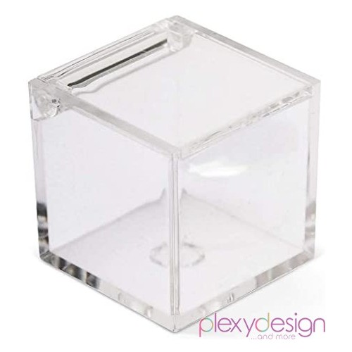 Scatolina in plexiglass trasparente 6x6x6